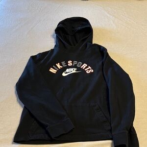 Nike Black Hoodie with Red Accents